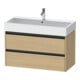 Duravit Waschtischunterschrank Ketho.2 98,4x46cm, Ei Nat, 2 Schub., wandhängend-1