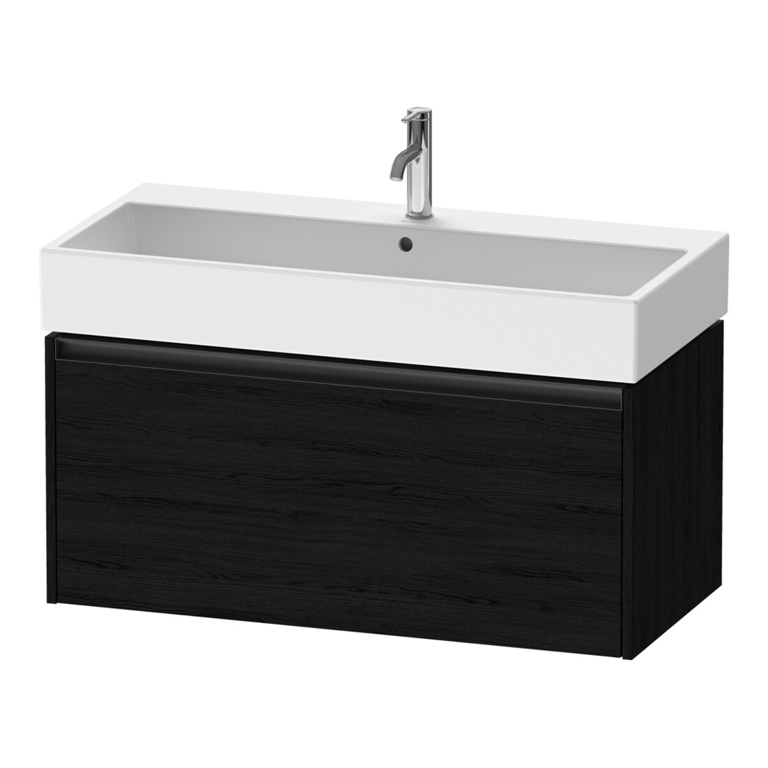 Duravit Waschtischunterschrank Ketho.2 98,4x46cm, Ei sw, 1 Auszug, wandhängend