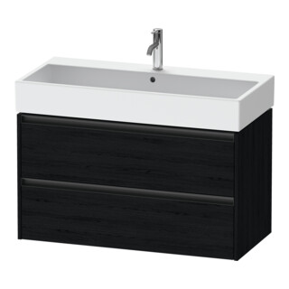Duravit Waschtischunterschrank Ketho.2 98,4x46cm, Ei sw, 2 Schub., wandhängend