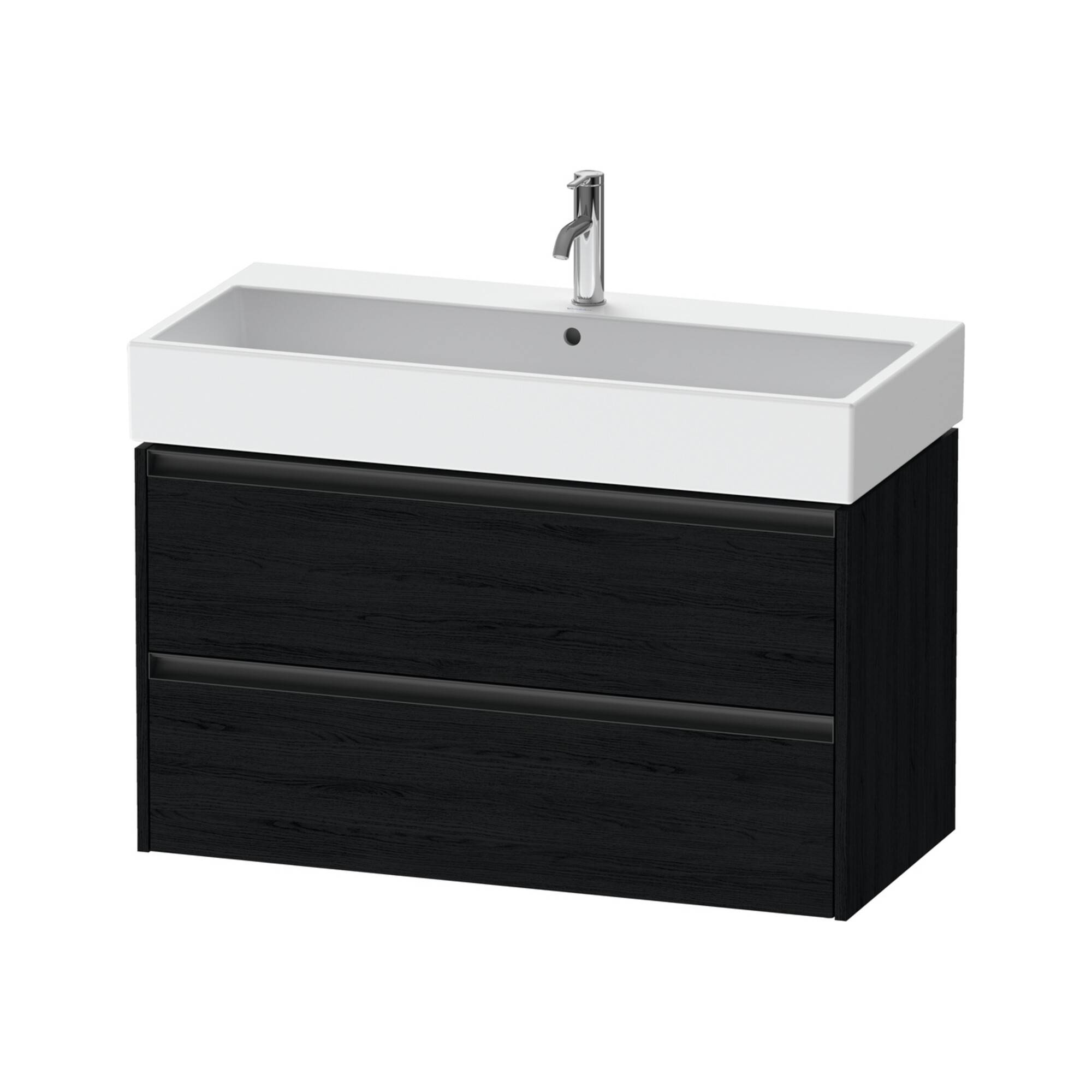 Duravit Waschtischunterschrank Ketho.2 98,4x46cm, Ei sw, 2 Schub., wandhängend