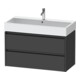 Duravit Waschtischunterschrank Ketho.2 98,4x46cm, graph ma, 2 Schub., wandhängend-1