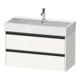 Duravit Waschtischunterschrank Ketho.2 98,4x46cm, we. hgl, 2 Schub., wandhängend-1