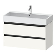Duravit Waschtischunterschrank Ketho.2 98,4x46cm, we. matt, 2 Schub., wandhängend