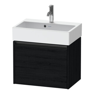 Duravit Waschtischunterschrank Ketho.2 Compact 58,4x39x44cm, 1 Ausz., wandhängend, Ei schwarz