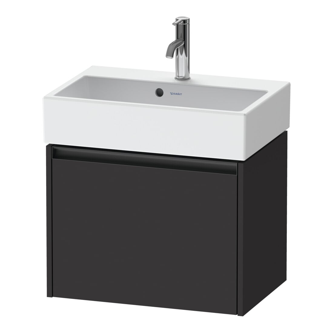 Duravit Waschtischunterschrank Ketho.2 Compact 58,4x39x44cm, 1 Ausz., wandhängend, graph matt