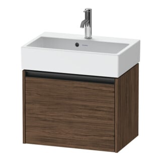 Duravit Waschtischunterschrank Ketho.2 Compact 58,4x39x44cm, 1 Ausz., wandhängend, Nussb dkl.