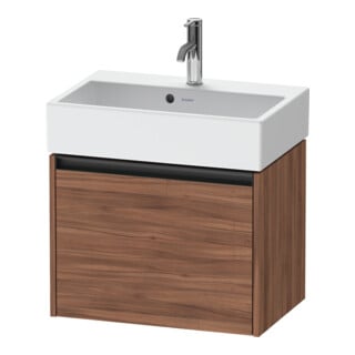 Duravit Waschtischunterschrank Ketho.2 Compact 58,4x39x44cm, 1 Ausz., wandhängend, Nussb Nat