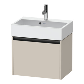 Duravit Waschtischunterschrank Ketho.2 Compact 58,4x39x44cm, 1 Ausz., wandhängend, taupe matt