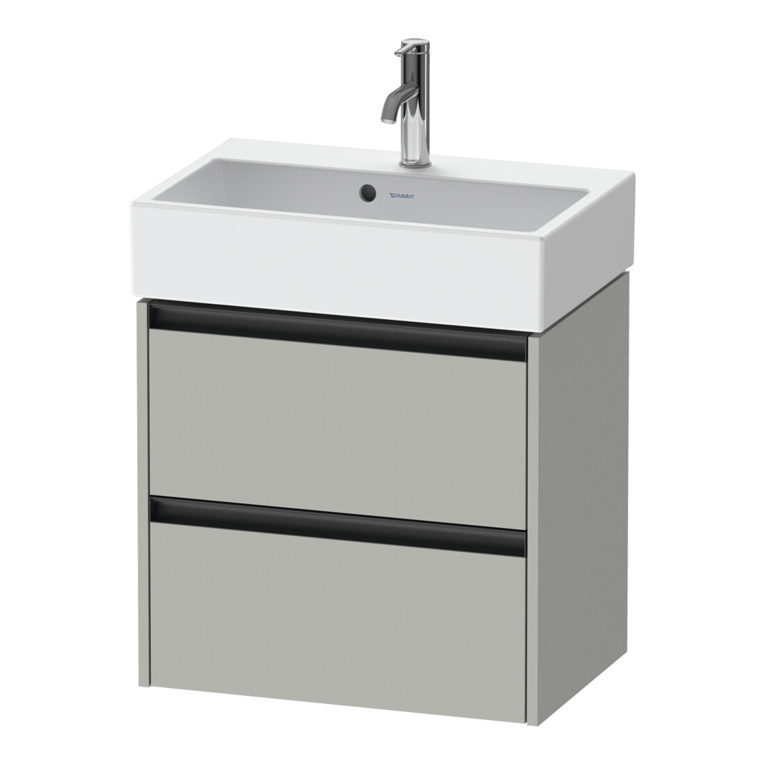 Duravit Waschtischunterschrank Ketho.2 Compact 58,4x39x54,9cm, 2 SBK, wandhängend, betongr ma