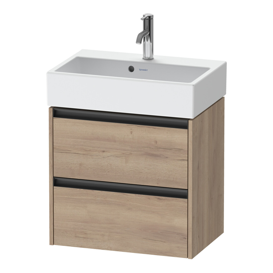 Duravit Waschtischunterschrank Ketho.2 Compact 58,4x39x54,9cm, 2 SBK, wandhängend, Ei marm.