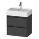 Duravit Waschtischunterschrank Ketho.2 Compact 58,4x39x54,9cm, 2 SBK, wandhängend, graph ma-1