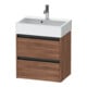Duravit Waschtischunterschrank Ketho.2 Compact 58,4x39x54,9cm, 2 SBK, wandhängend, Nussb Nat-1