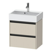 Duravit Waschtischunterschrank Ketho.2 Compact 58,4x39x54,9cm, 2 SBK, wandhängend, Tau matt