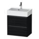 Duravit Waschtischunterschrank Ketho.2 Compact 58,4x39x54,9cm, 2 Schub., wandhängend, Ei sw-1