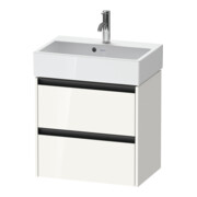 Duravit Waschtischunterschrank Ketho.2 Compact 58,4x39x54,9cm, 2 Schub., wandhängend, we. hgl-1