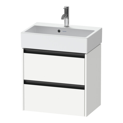 Duravit Waschtischunterschrank Ketho.2 Compact 58,4x39x54,9cm, 2 Schub., wandhängend, we. ma