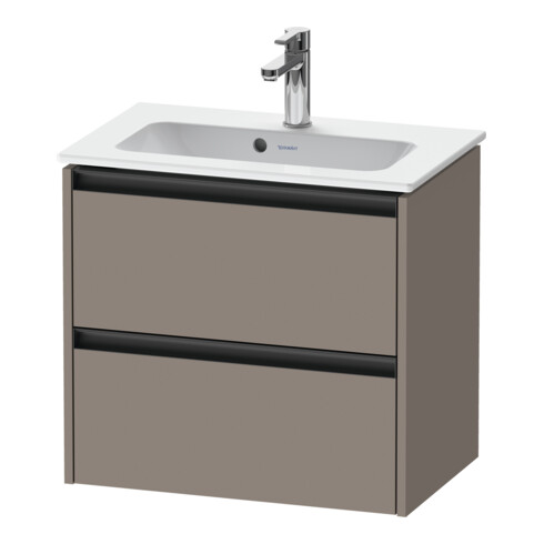 Duravit Waschtischunterschrank Ketho.2 Compact 61x39cm, bas. ma, 2 Schub., wandhängend