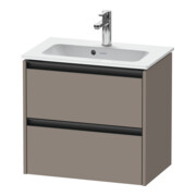 Duravit Waschtischunterschrank Ketho.2 Compact 61x39cm, bas. ma, 2 Schub., wandhängend
