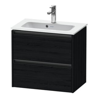 Duravit Waschtischunterschrank Ketho.2 Compact 61x39cm, Ei sw, 2 Schub., wandhängend
