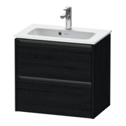 Duravit Waschtischunterschrank Ketho.2 Compact 61x39cm, Ei sw, 2 Schub., wandhängend