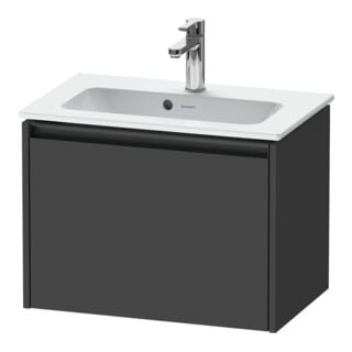 Duravit Waschtischunterschrank Ketho.2 Compact 61x39cm, graph ma, 1 Auszug, wandhängend