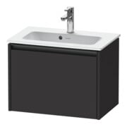 Duravit Waschtischunterschrank Ketho.2 Compact 61x39cm, graph matt, 1 Ausz., wandhängend