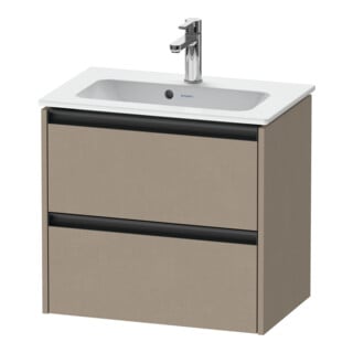 Duravit Waschtischunterschrank Ketho.2 Compact 61x39cm, lei, 2 Schubkästen, wandhängend