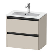 Duravit Waschtischunterschrank Ketho.2 Compact 61x39cm, Tau ma, 2 Schub., wandhängend