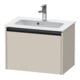 Duravit Waschtischunterschrank Ketho.2 Compact 61x39cm, Tau matt, 1 Auszug, wandhängend-1