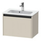 Duravit Waschtischunterschrank Ketho.2 Compact 61x39cm, Tau matt, 1 Auszug, wandhängend-1