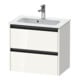 Duravit Waschtischunterschrank Ketho.2 Compact 61x39cm, we. hgl, 2 Schub., wandhängend-1