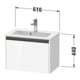 Duravit Waschtischunterschrank Ketho.2 Compact 61x39cm, we. matt, 1 Auszug, wandhängend-3