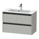 Duravit Waschtischunterschrank Ketho.2 Compact 81x39cm, betongr ma, 2 Schub., wandhängend-1
