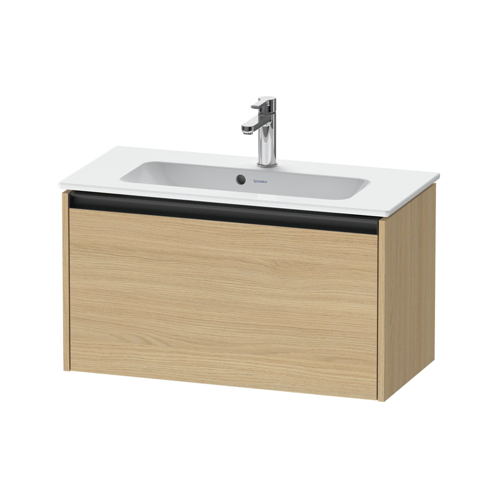 Duravit Waschtischunterschrank Ketho.2 Compact 81x39cm, Ei natur, 1 Auszug, wandhängend