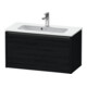 Duravit Waschtischunterschrank Ketho.2 Compact 81x39cm, Ei sw, 1 Auszug, wandhängend-1