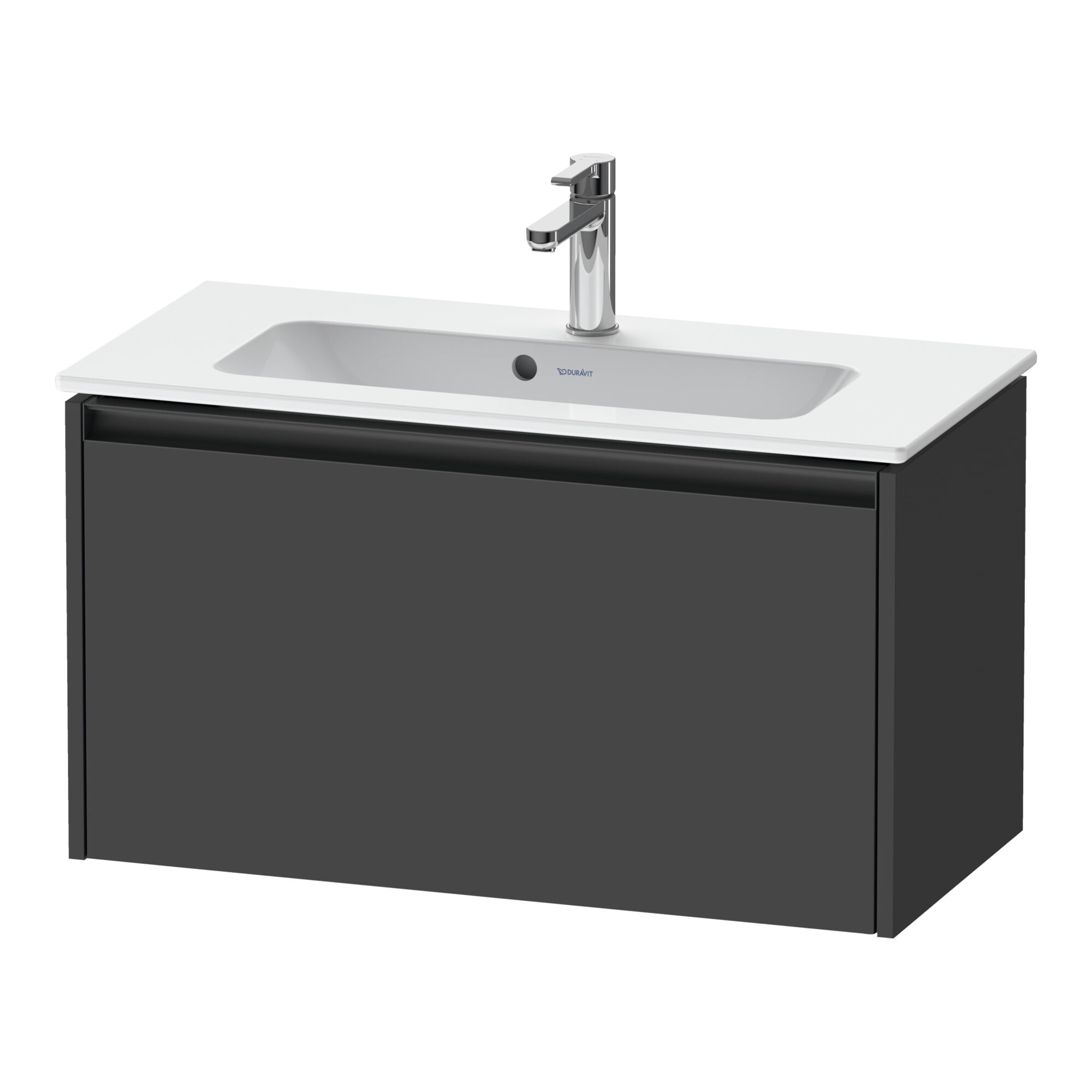 Duravit Waschtischunterschrank Ketho.2 Compact 81x39cm, graph ma, 1 Auszug, wandhängend