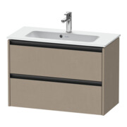Duravit Waschtischunterschrank Ketho.2 Compact 81x39cm, lei, 2 Schubkästen, wandhängend