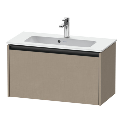 Duravit Waschtischunterschrank Ketho.2 Compact 81x39cm, leinen, 1 Auszug, wandhängend