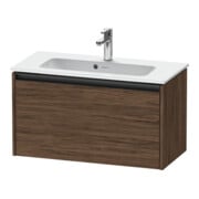 Duravit Waschtischunterschrank Ketho.2 Compact 81x39cm, Nussb dkl., 1 Ausz., wandhängend