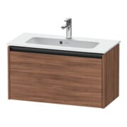 Duravit Waschtischunterschrank Ketho.2 Compact 81x39cm, Nussb Nat, 1 Ausz., wandhängend