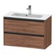 Duravit Waschtischunterschrank Ketho.2 Compact 81x39cm, Nussb Nat, 2 Schub., wandhängend-1