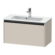 Duravit Waschtischunterschrank Ketho.2 Compact 81x39cm, Tau matt, 1 Auszug, wandhängend