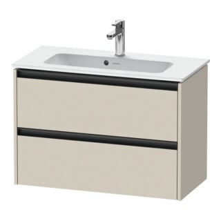 Duravit Waschtischunterschrank Ketho.2 Compact 81x39cm, Tau matt, 2 Schub., wandhängend