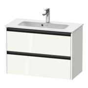 Duravit Waschtischunterschrank Ketho.2 Compact 81x39cm, we. hgl, 2 Schub., wandhängend