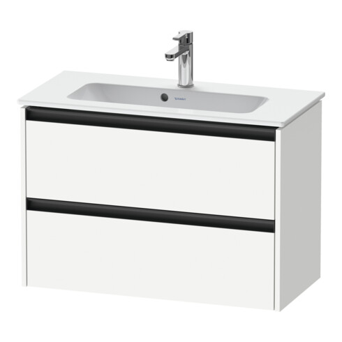 Duravit Waschtischunterschrank Ketho.2 Compact 81x39cm, we. ma, 2 Schub., wandhängend