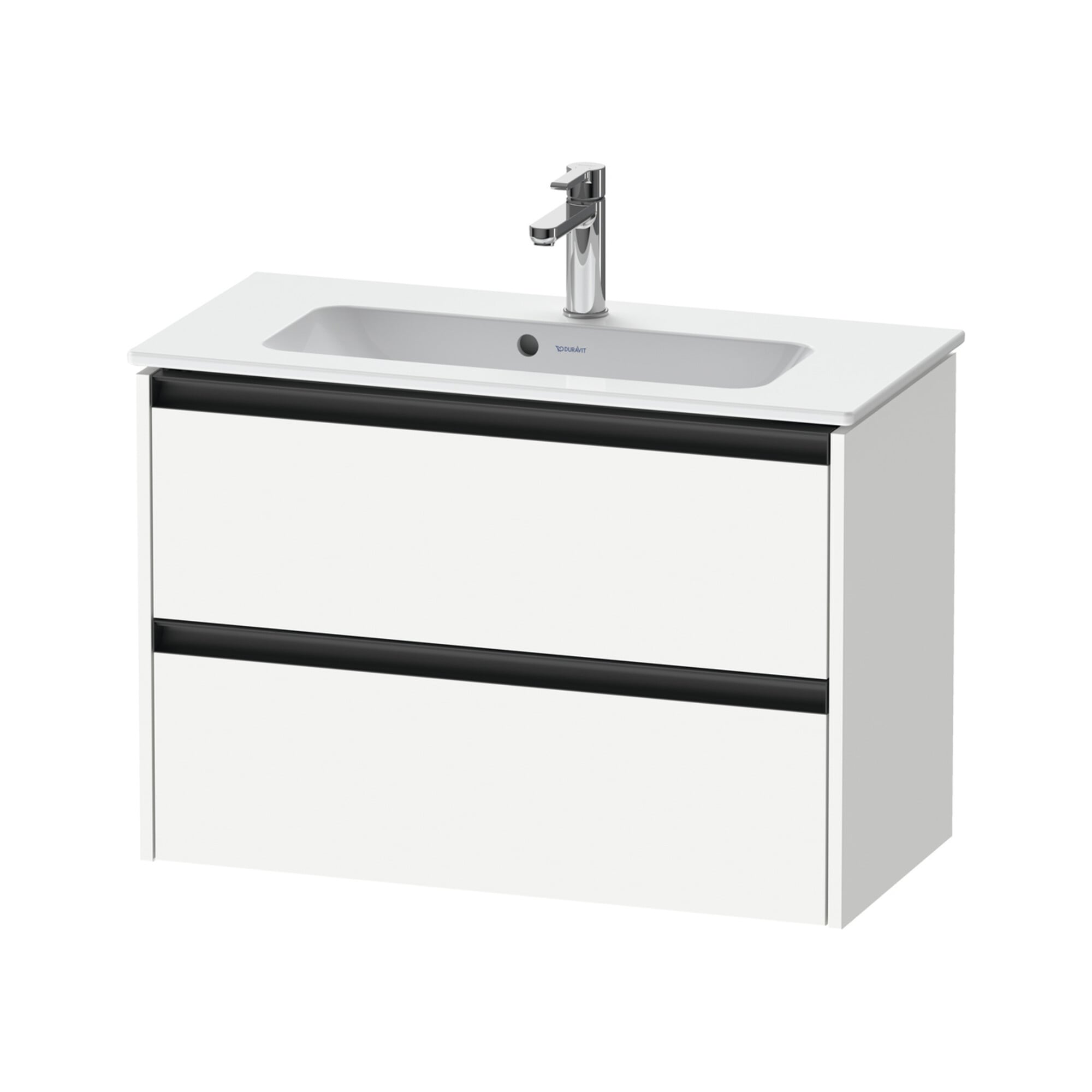 Duravit Waschtischunterschrank Ketho.2 Compact 81x39cm, we. ma, 2 Schub., wandhängend