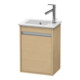 Duravit Waschtischunterschrank Ketho 40x28,5x55cm, wandhängend, T li, Eiche natur-1