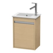 Duravit Waschtischunterschrank Ketho 40x28,5x55cm, wandhängend, T li, Eiche natur