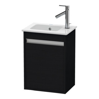 Duravit Waschtischunterschrank Ketho 40x28,5x55cm, wandhängend, T li, Eiche schwarz