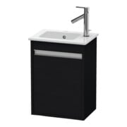 Duravit Waschtischunterschrank Ketho 40x28,5x55cm, wandhängend, T li, Eiche schwarz